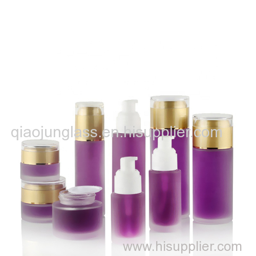 Fashionable Packaging Cosmetic Empty Round Bottle Set