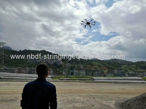 8 axles drones for stringing transmission line