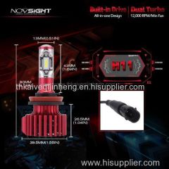 novsight h11 LED Headlight Bulb Automobile LED work lights china LED Daytime Running Lights supplier