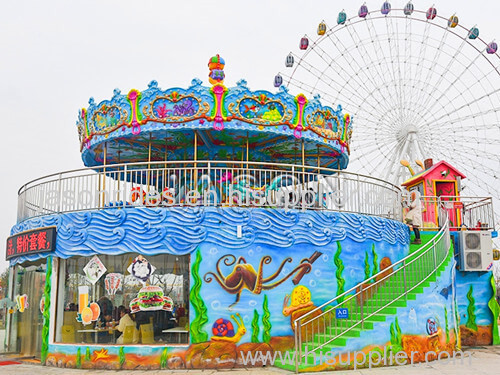 Amusement Park Carousel Ocean Theme