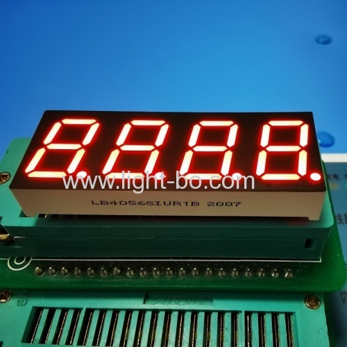 Ultra bright red 4 Digit 0.56inch 7 Segment LED Display Common Anode for Instrument Panel