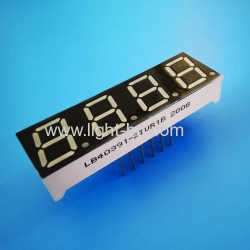 Ultra Red 0.39" 4 Digit 7 Segment LED Display Common Anode for temperature controller