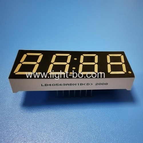 14 Pin Ultra blue 4 digit 0.56" 7 segment led clock display common anode for Instrument Panel
