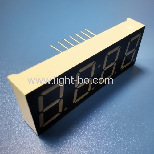 Four Digit 056 Inch 142mm Common Anode Ultra Bright Amber 14 Pins 7 Segment Led Display 3679