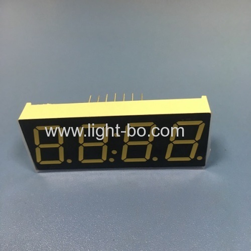 Ultra white 0.56" 4 digit 7 segment led clock display common anode for home appliances