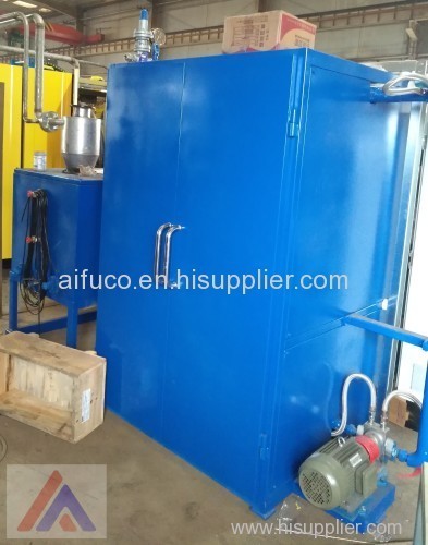 Wax recirculation system in the investment casting line