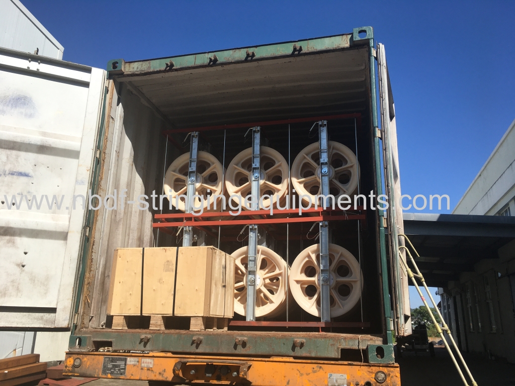 High quality conductor stringing pulleys exported to Europe