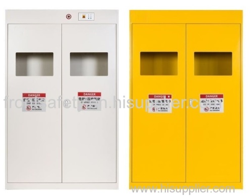Gas cylinder storage cabinet