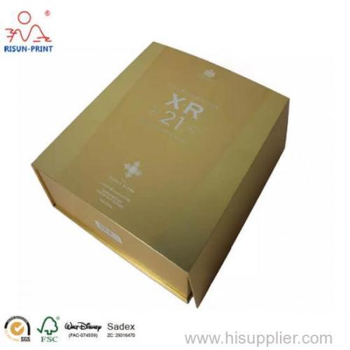 Custom Luxury paper box for wine liquor packaging paper boxes 2 bottles