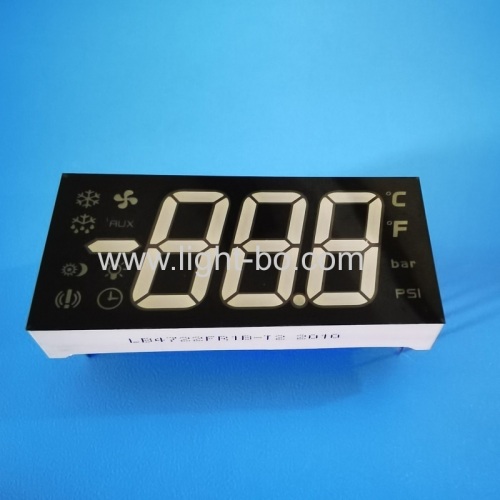 Super bright red 3 Digit 7 Segment LED Display with minus sign for Refrigerator Temperature control