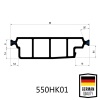 German Quality 55mm PA66 GF25 Hollow Chamber Thermal Break Polyamide Profiles