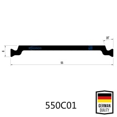 German 55mm Shape C PA66 GF25% Polyamide Thermal Break Strips