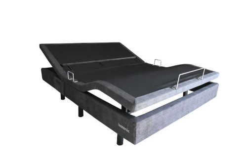 Electric adjustable massage split king size bed with lumbar support