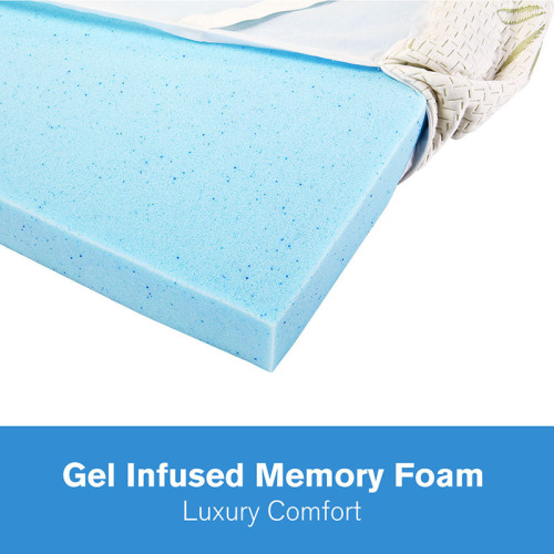 Hotel Luxury Memory Foam Mattress Topper With Removable Cover