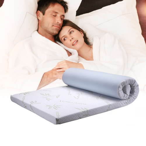 Healthy bamboo cover memory foam mattress topper