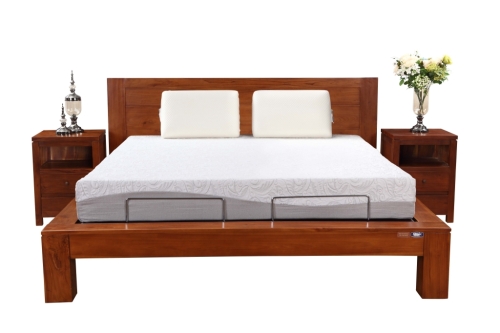 King size wooden frame adjustable beds