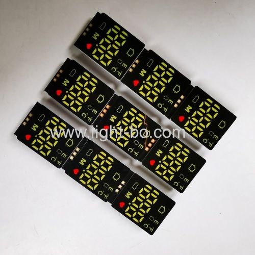 Hot sales 3 Pins Ultra white / Red SMD LED Display Common Anode for Forehead Thermometer