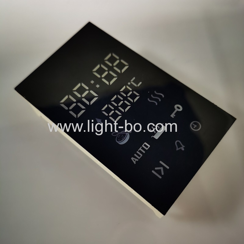Ultra bright amber customized LED display common cathode for oven timer control