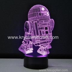 Creative Gift 3D Optical Visual Illusion Acrylic Night Light USB Table Lamp