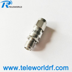 2W SMA Fixed Attenuator 18GHz 26.5GHz Stainless steel Passivated 1dB 2dB 3dB 4dB 5dB 6dB 7dB 8dB 9dB 10dB 15dB 20dB 25dB