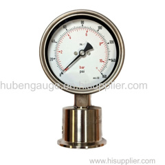 100mm Stainless Steel Flush Diaphragm Seal Pressure Gauge