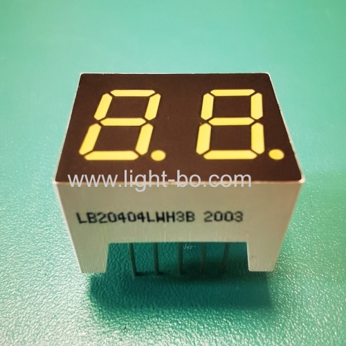 Ultra bright bluish white 0.4inch Dual Digit 7 segment LED Display common cathode for home appliances