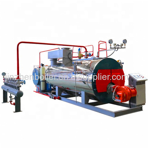 1 Ton/H 1000kg Horizontal Oil or Gas Fired Steam Boiler for food plant