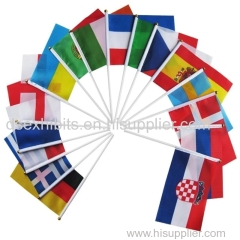 National or custom logo of hand flags for sporting