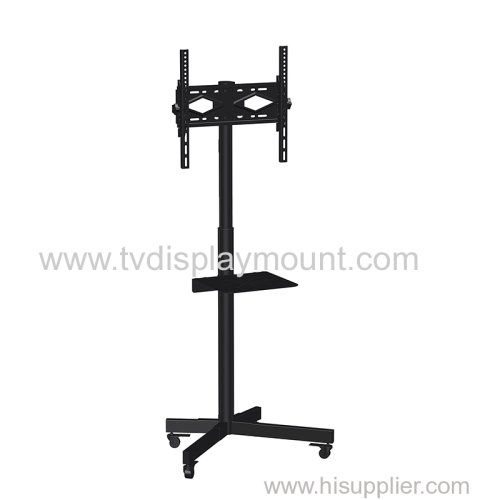 Competitive 400*400 Moveable TV Cart Stand with Wheels Standing