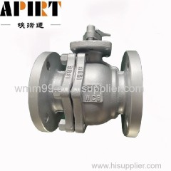 API 608 carbon steel floating handle ball valve flange end