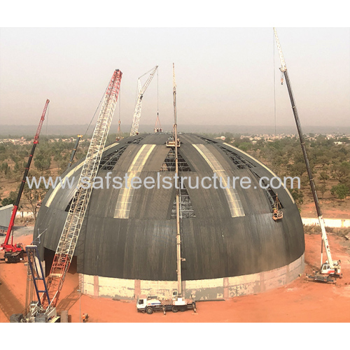 Prefabricated Steel Structure Dome Coal Storage Warehouse Building