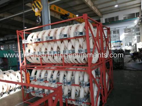 OPGW pulleys for stringing OPGW cable or single conductor