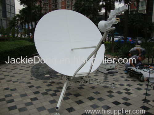 1.8m manual portable satellite antenna-c/ku band