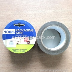 50mmx100M Brown Packing Tape Tan/Clear 2