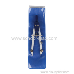 small precision bow compass with plastic head convenient handhold depressions compass set in PVC bag