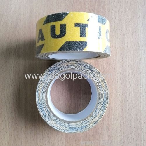 Yellow&Black Anti-Slip Adhesive Tape With "CAUTION"/"YOUR STEP"Printing