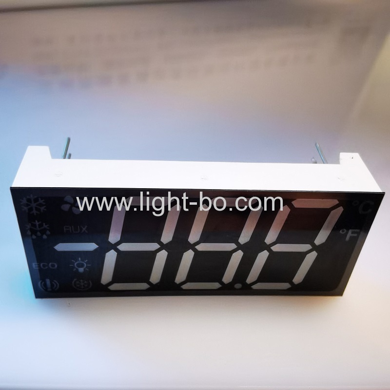 Ultra Red Customized Triple Digit 7 Segment LED Display common anode for Refrigerator