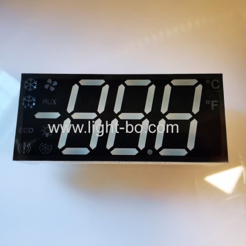 Ultra Red Customized Triple Digit 7 Segment LED Display common anode for Refrigerator