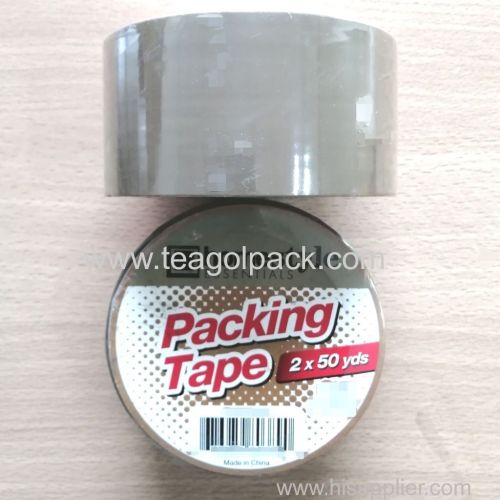 50mmx45M(2"x50Yds) BOPP Packing Adhesive Tape Brown