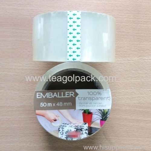 48mmx50M Packing Tape Transparent Adhesive Tape