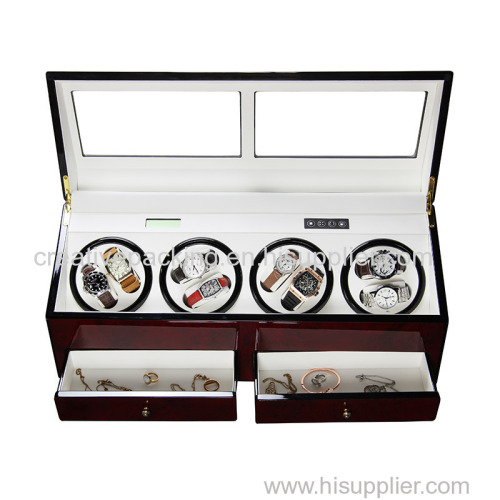 8 Slots Automatic Motor Wooden Watch Winder Automatic Watch Winder