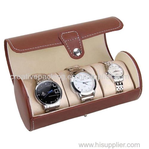 Professional custom high quality travel PU leather watch boxes travel Watch Boxes
