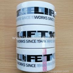 50mmx60M Packing Tape White with Customized Black Printing