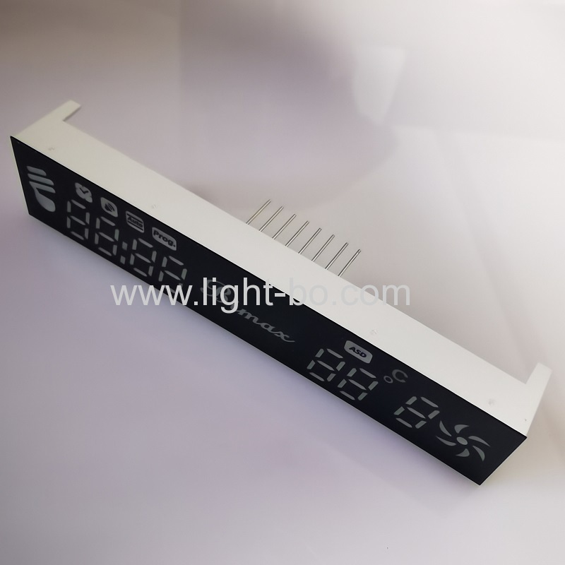 Customized ultra bright orange 7 Segment LED Display Module for Kitchen Hood Control