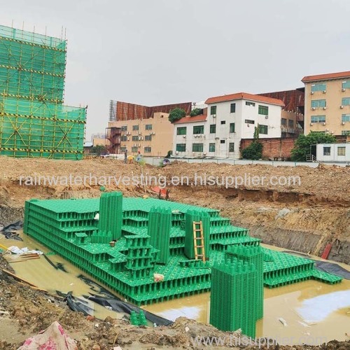 Stormwater Rainwater Detention Crates Module Block Tank System Suppliers