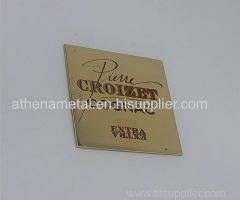 Square Metal Lables OEM Metal Label Metal Gifts and Crafts