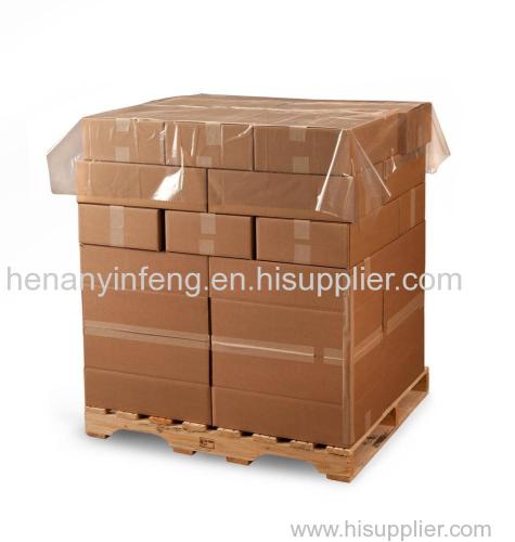 Clear LDPE Plastic Pallet Top Sheeting Covers on Roll Protect contents from water and dust