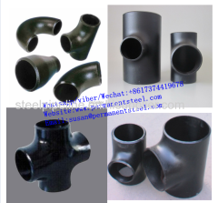 Pipe Fittings ASME B16.9 Seamless pipe sch40 steel equal tee/Carbon Steel Pipe Fittings Welding Equal Tee