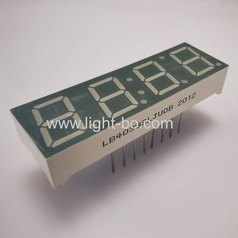 Ultra bright green 0.39inch 4 digit 7 segment led display common cathode for home appliances