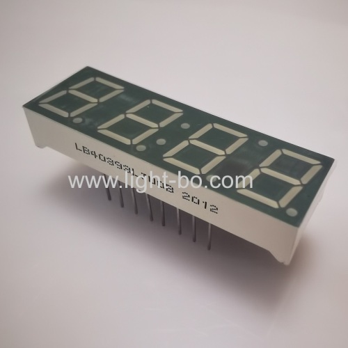 Ultra bright green 0.39inch 4 digit 7 segment led display common cathode for home appliances